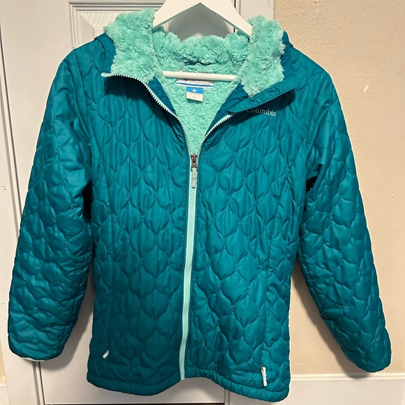 Columbia Kids Turquoise Puffer Jacket